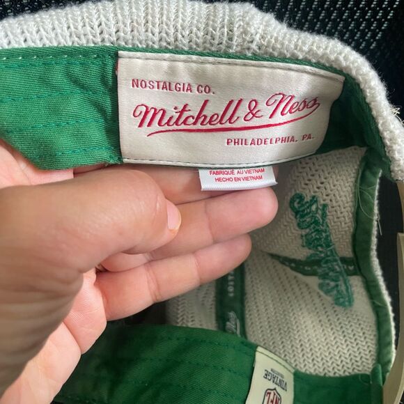 Mitchel & Ness NFL NY Jets Football Vintage Green Cap Hat Wool Blend - Picture 6 of 9